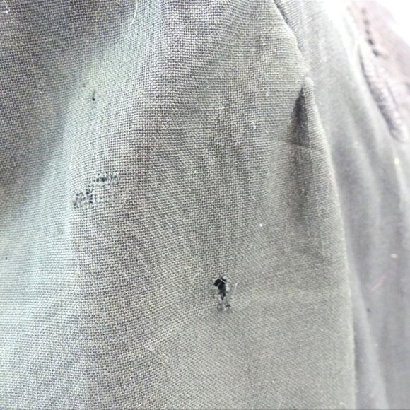 Antique Black Full Length Coat with Corde Applied Trim - Picture 6 of 9